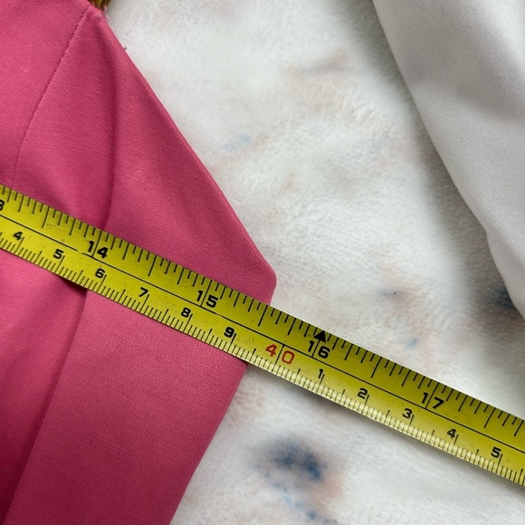 Vintage Doncaster strappy Pink Cotton Dress with Suede Buckle Tank Straps size 2 - Picture 5 of 7